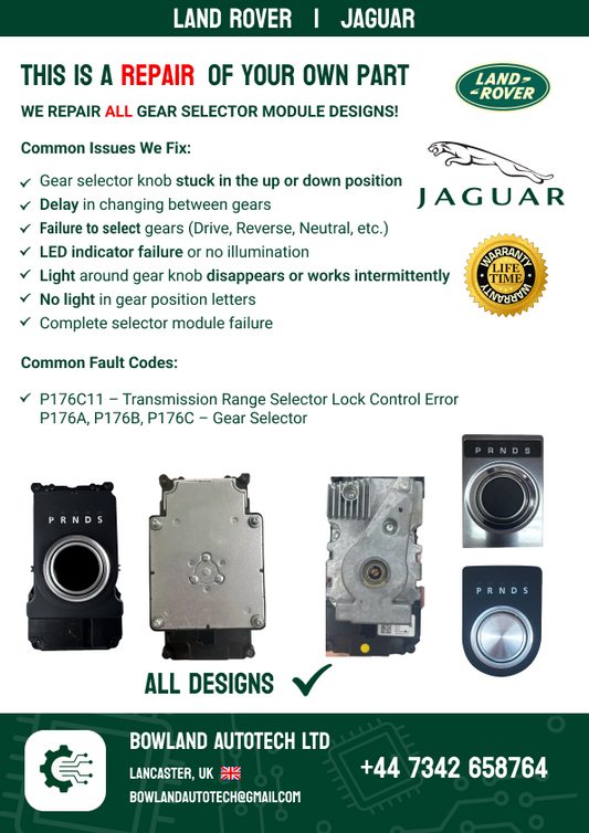 LAND ROVER GEAR SELECTOR MODULE REPAIR SERVICE | FULL REBUILD