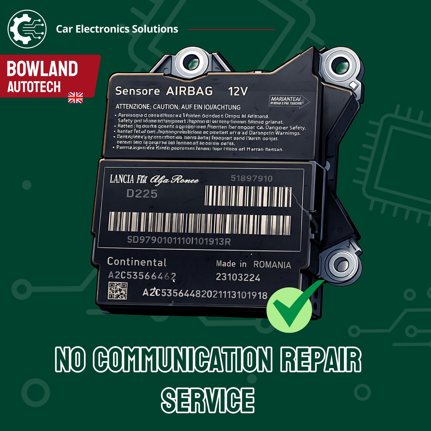 Airbag NO COMMUNICATION Repair Service