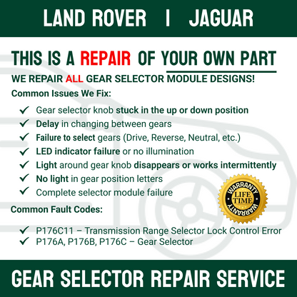 LAND ROVER GEAR SELECTOR MODULE REPAIR SERVICE | FULL REBUILD