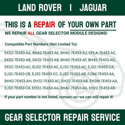 LAND ROVER GEAR SELECTOR MODULE REPAIR SERVICE | FULL REBUILD